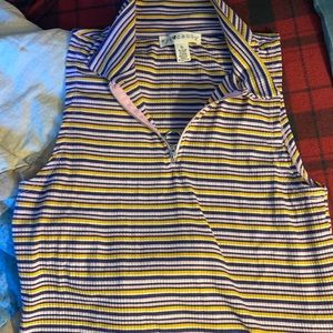 Eye candy tank with zipper